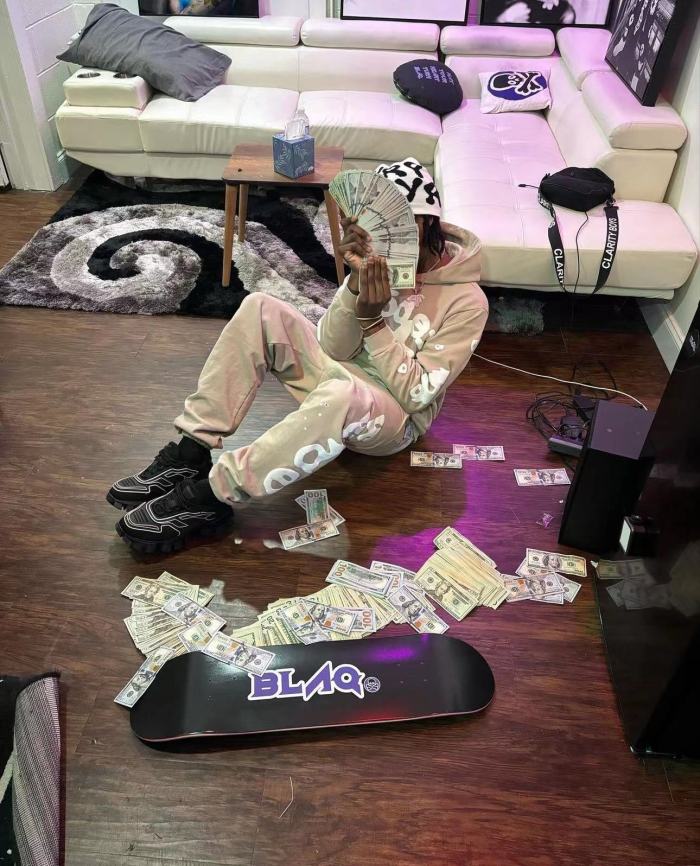 1:1 quality version Thick Version Foam Letter Star Hoodie & Pants Set