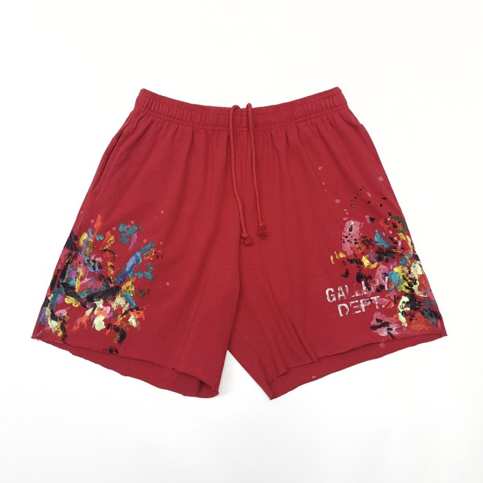 [Big & Tall for weights up to 260 lbs]1:1 quality version Dark red ink splash shorts