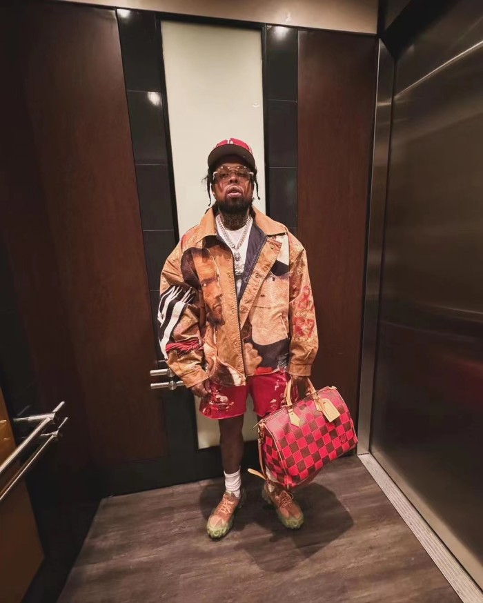 [Big & Tall for weights up to 260 lbs]1:1 quality version Dark red ink splash shorts