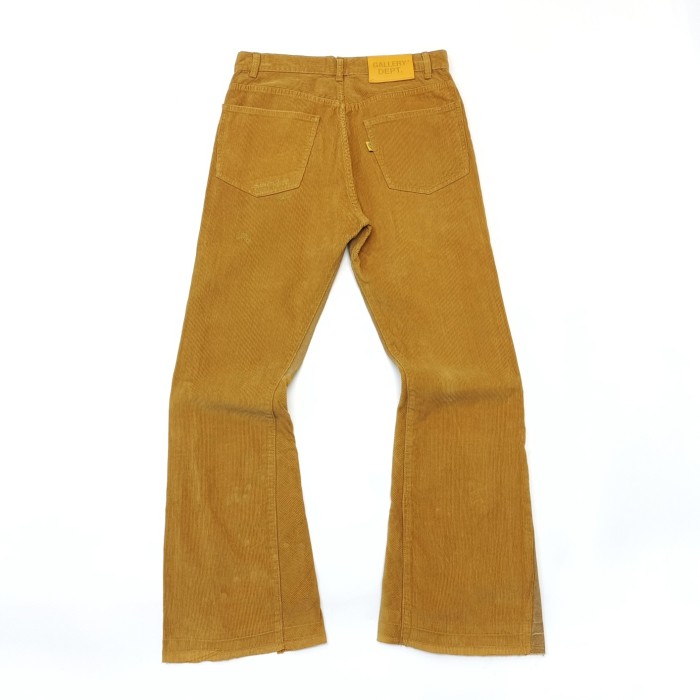 1:1 quality version Corduroy distressed micro-flare pants