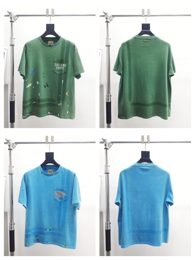 [Big & Tall for weights up to 260 lbs]1:1 quality version Hand Painted Splash Ink Pocket Tee 2 colors