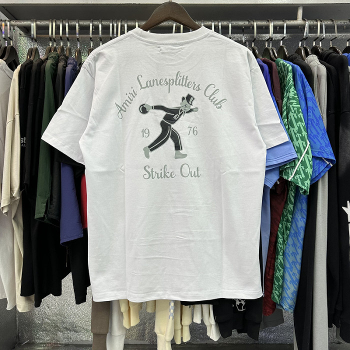 Discus Thrower Letter Logo Print Tee 2 colors