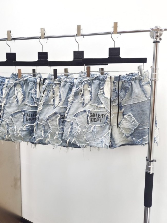 [Big & Tall for weights up to 260 lbs]1:1 quality version Denim Patchwork Shorts