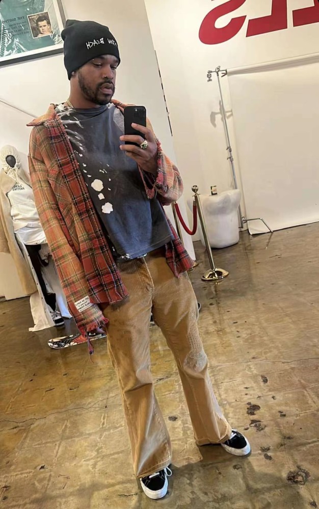 [Big & Tall for weights up to 260 lbs]1:1 quality version Jet Brushed Gradient Plaid Shirt