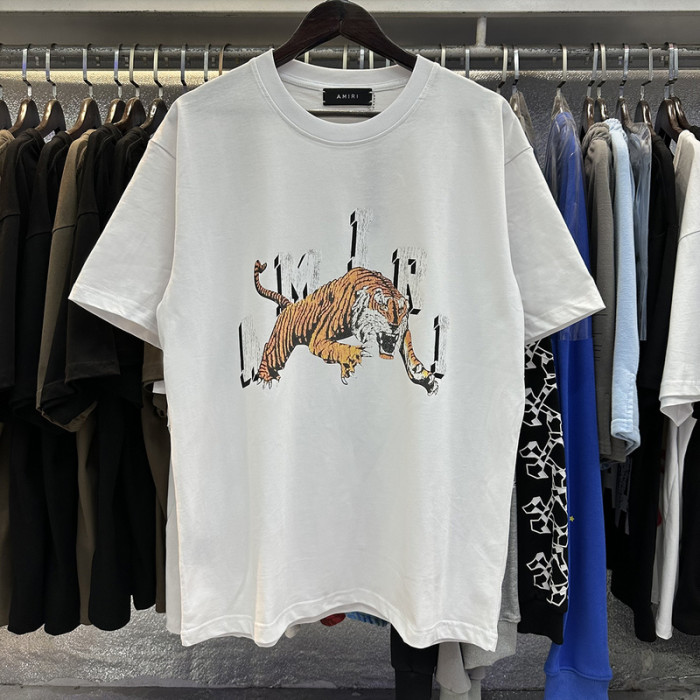 [50% Off]Arched Letter Tiger PrintTee 2 colors 26321425