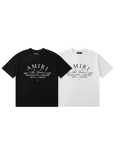 Chest monogrammed round neck Tee 2 colors