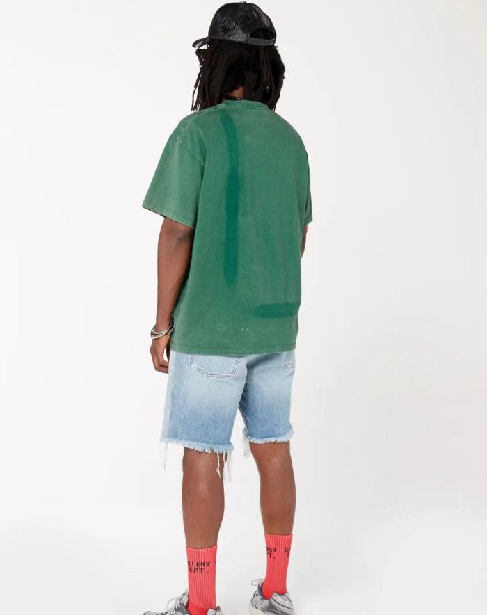 [Big & Tall for weights up to 260 lbs]1:1 quality version Hand Painted Splash Ink Pocket Tee 2 colors