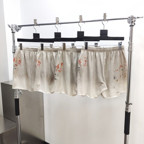 1:1 quality version Splattered Ink and Aged Drawstring Shorts