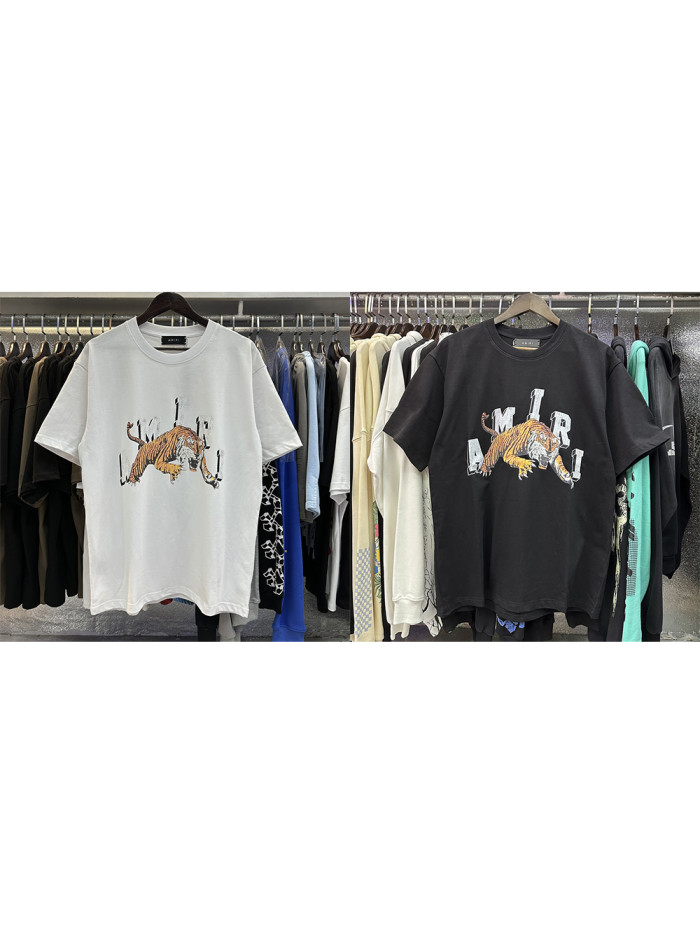 [50% Off]Arched Letter Tiger PrintTee 2 colors 26321425