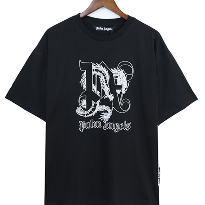 Year of the Dragon limited embroidery letter pattern  tee 2 colors