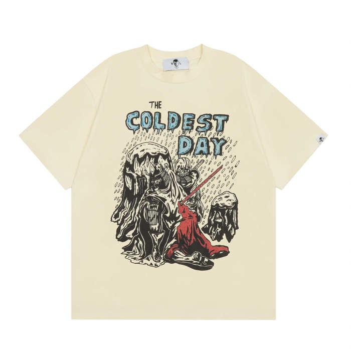 Extreme Cold Samurai Cartoon Print Tee