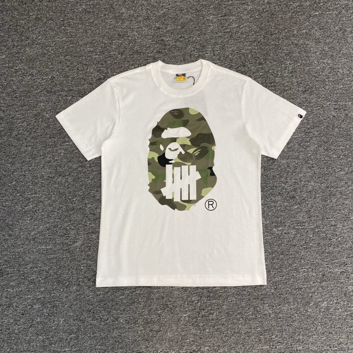 1:1 quality version Five stripes with green camouflage big ape Tee 2 colors