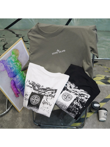 Chest Small Label Back Ruins Compass Photo Frame Tee 3 colors