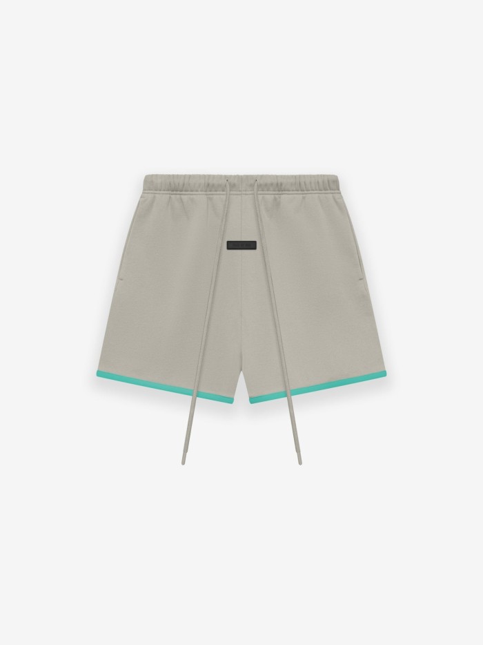 [Big & Tall for weights up to 220 lbs]1:1 quality version Silicone Arc Letter Tee & Rubber Label Patchwork Colorblock Shorts Set