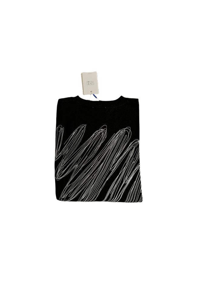 1:1 quality version Embroidered Twill Stripe tee 2 colors