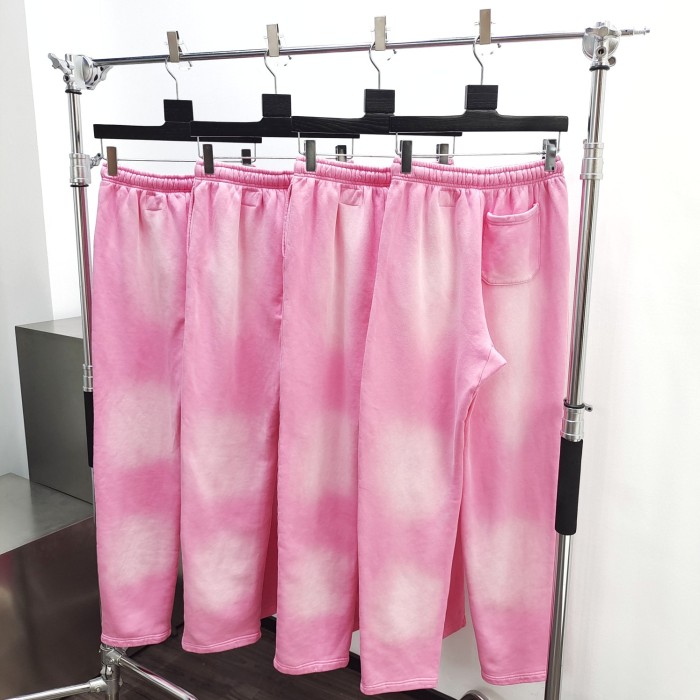 [Big & Tall for weights up to 260 lbs]1:1 quality version HS Silver Flame Pink Straight Leg Pants with NFC tag