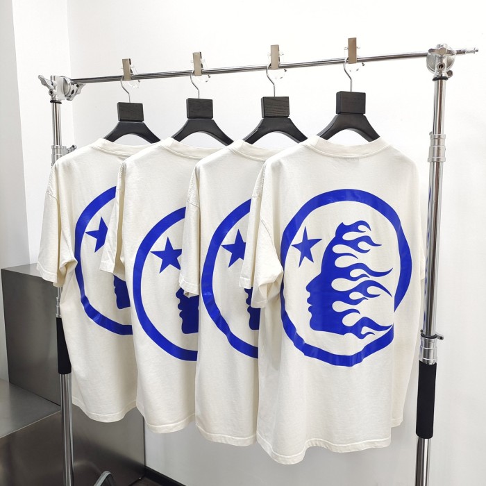 [Big & Tall for weights up to 260 lbs]1:1 quality version HS Black and Blue Logo Tee with NFC tag