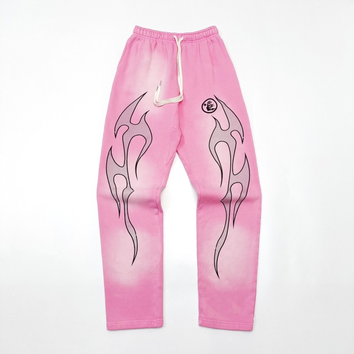 [Big & Tall for weights up to 260 lbs]1:1 quality version HS Silver Flame Pink Straight Leg Pants with NFC tag