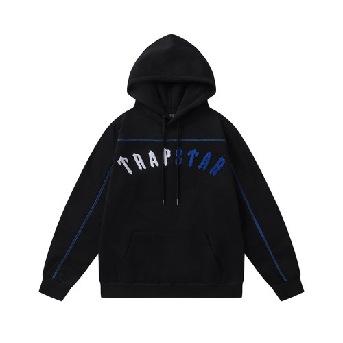 Colorblocked Towel Embroidered Letter Hoodie & Sweatpants Set