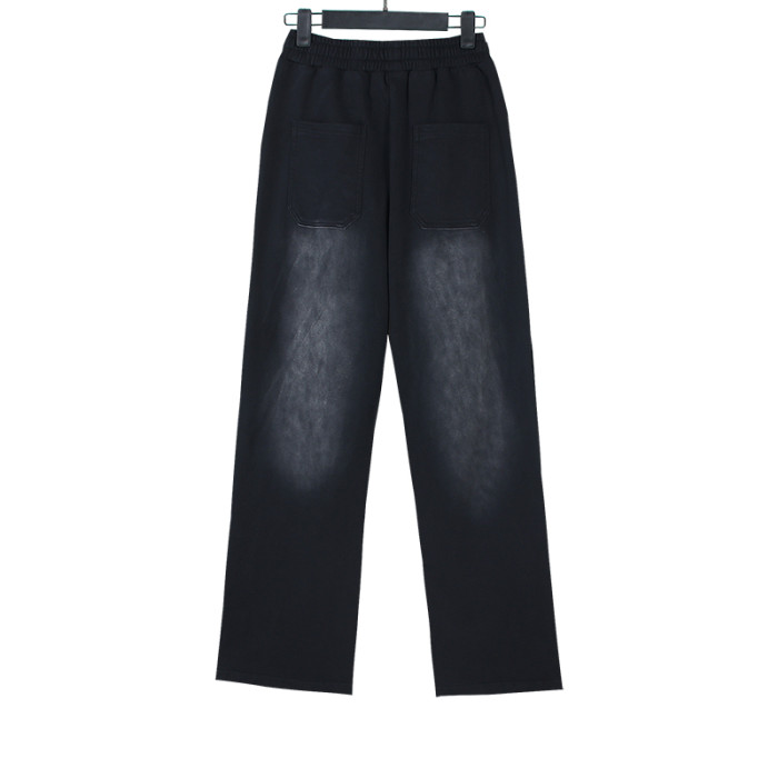 Side Seam Side Face Goddess Logo Ribbed Washed Version Pants