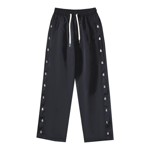 Dark Buttoned Sweatpants