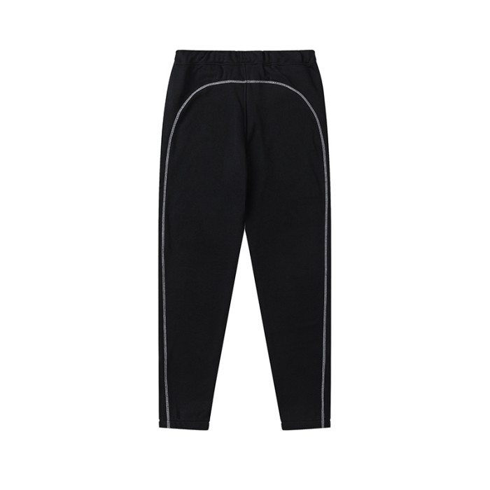 Colorblocked Towel Embroidered Letter Hoodie & Sweatpants Set