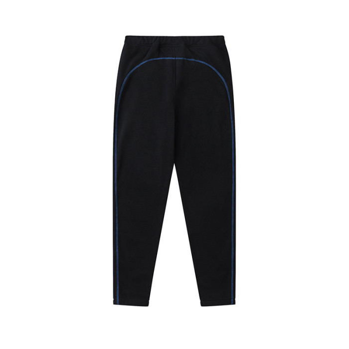 Colorblocked Towel Embroidered Letter Hoodie & Sweatpants Set
