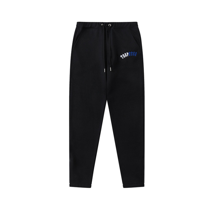 Colorblocked Towel Embroidered Letter Hoodie & Sweatpants Set