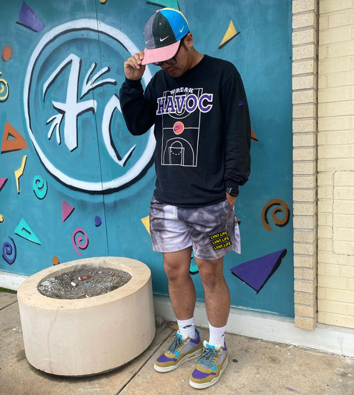  LVNTLIFE Mesh Double Layer Sports Basketball Quick Dry Shorts 2 colors