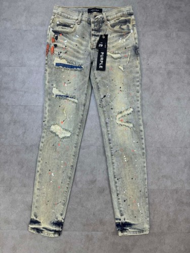 [buy more save more]1:1 quality version Scraped Patch Inked Jeans