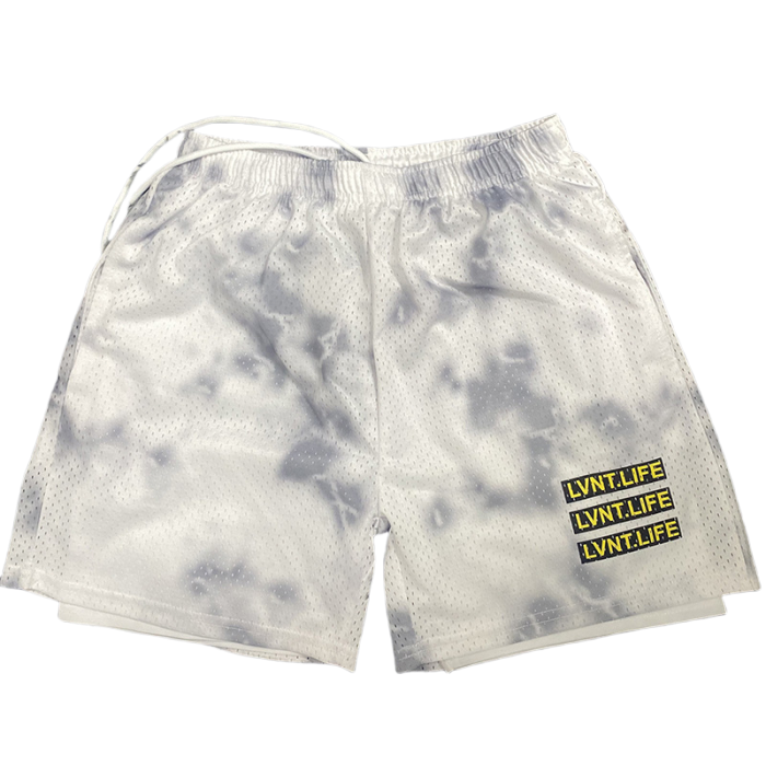  LVNTLIFE Mesh Double Layer Sports Basketball Quick Dry Shorts 2 colors