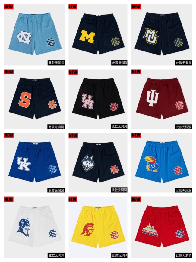  Hole-less style fun print quick-drying breathable shorts 12 colors