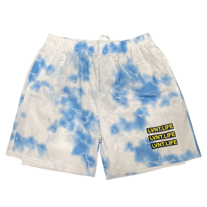  LVNTLIFE Mesh Double Layer Sports Basketball Quick Dry Shorts 2 colors