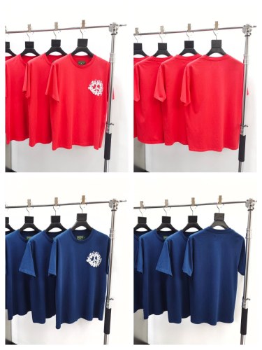 1:1 quality version Chest Kapok Monogrammed Foam Print Tee 2 colors