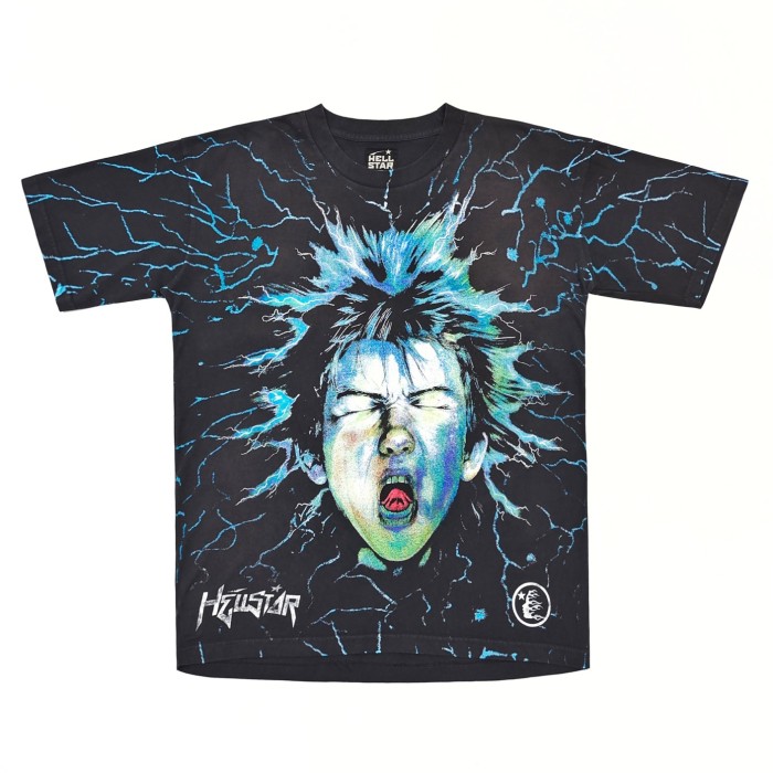 [Big & Tall for weights up to 260 lbs]1:1 quality version Lightning Boys Logo Print Tee