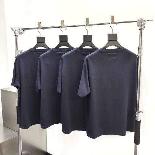 1:1 quality version Pocket Mottled Letter Logo Print Tee