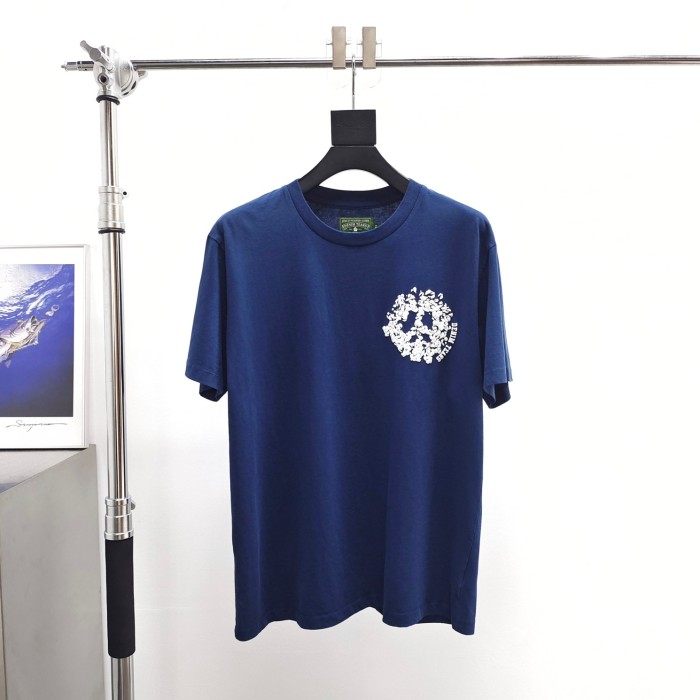 1:1 quality version Chest Kapok Monogrammed Foam Print Tee 2 colors