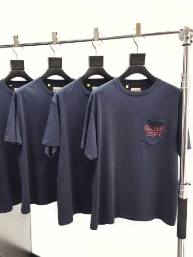 1:1 quality version Pocket Mottled Letter Logo Print Tee