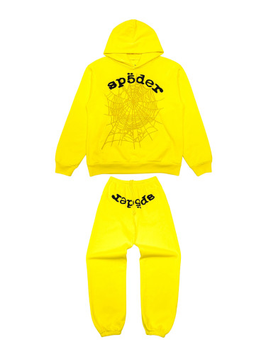 1:1 quality version yellow Legacy Hoodie & Pants Set