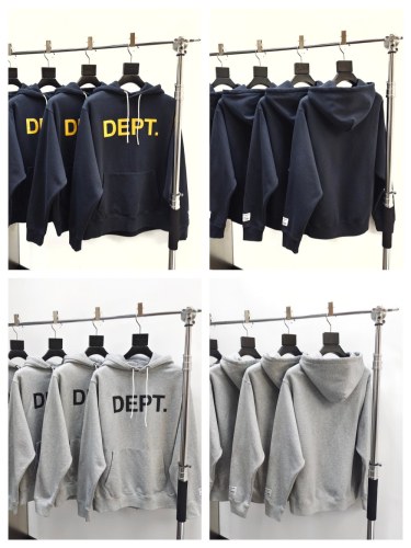 1:1 quality version Big Letters on Chest Solid Color Hoodie 2 colors