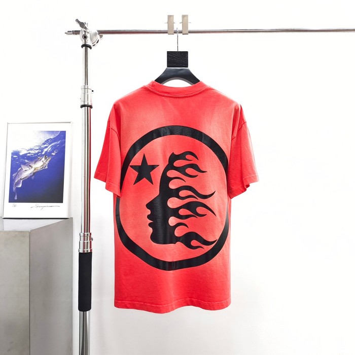 [Big & Tall for weights up to 260 lbs]1:1 quality version Washed Version All Black Logo tee with NFC tag