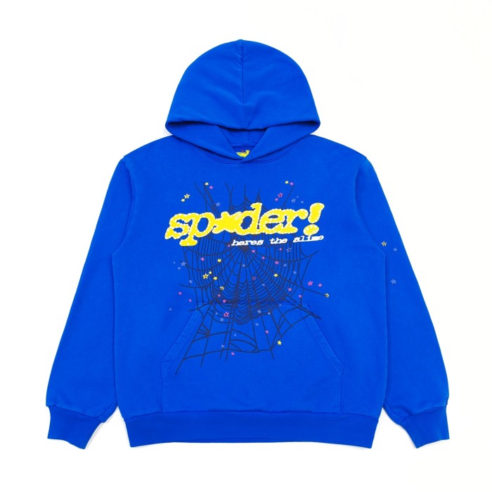 1:1 quality version Gold Letter Spider Hoodie & Pants Set