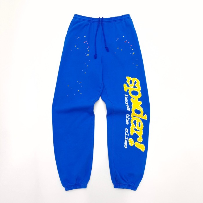 1:1 quality version Gold Letter Spider Hoodie & Pants Set