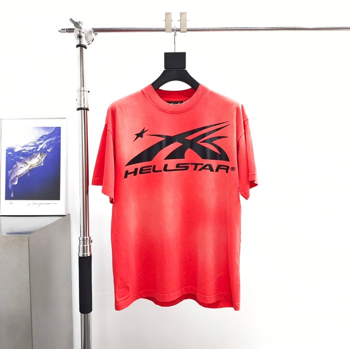 [Big & Tall for weights up to 260 lbs]1:1 quality version Washed Version All Black Logo tee with NFC tag