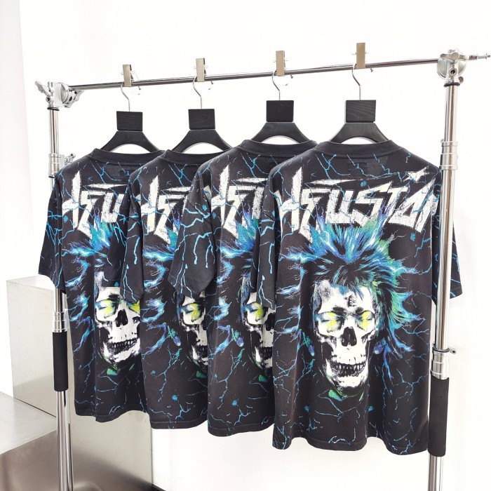 [Big & Tall for weights up to 260 lbs]1:1 quality version Lightning Boys Logo Print Tee
