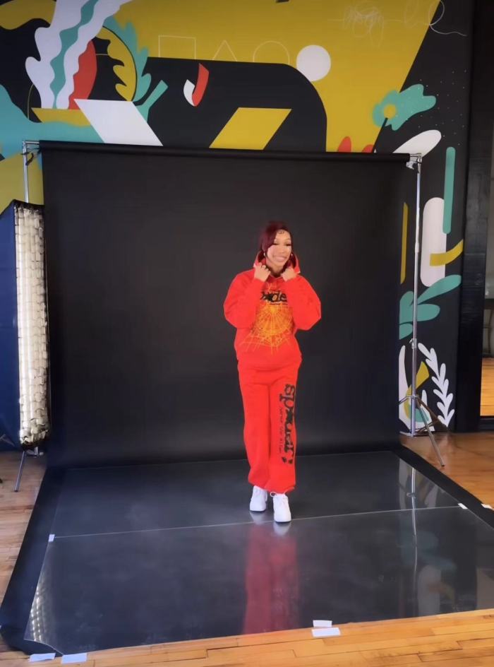 1:1 quality version Golden Spider Web Hoodie & Pants Set