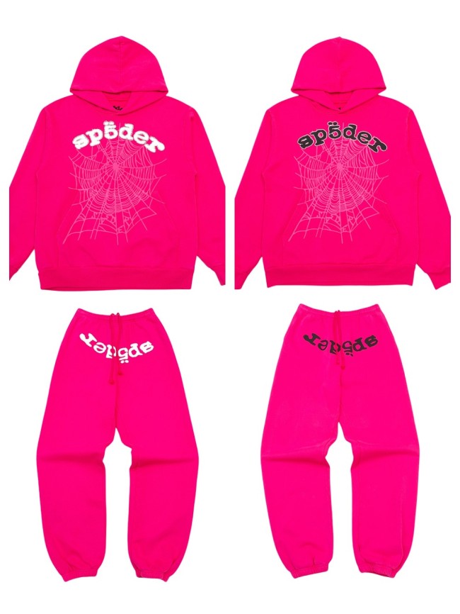 1:1 quality version Rhinestone Foam Letter  Hoodie & Pants Set 2 colors