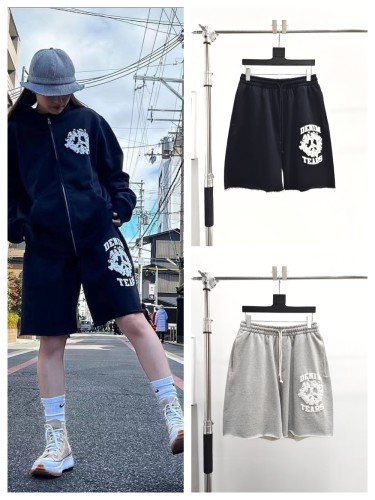 1:1 quality version Solid Color Kapok Foam Letter Shorts 2 colors