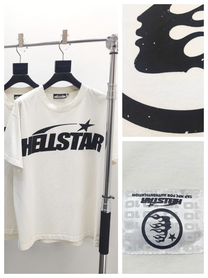 1:1 quality version White Classic Back Large Logo Tee with NFC tag