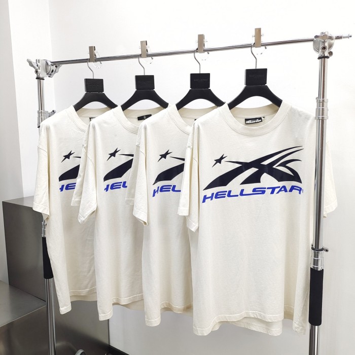 [Big & Tall for weights up to 260 lbs]1:1 quality version HS Black and Blue Logo Tee with NFC tag